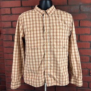 REI Co-op Men's Medium Checkered Button-Up Shirt – Vented,‎ Outdoor, Gorpcore